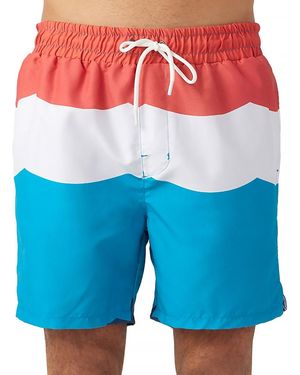 Sol Angeles Regular Fit Swim Trunks - Blue
