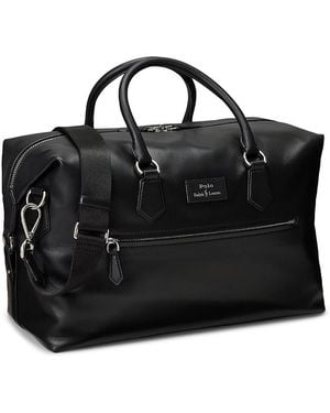 Polo Ralph Lauren Smooth Leather Duffel - Black