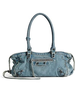Balenciaga Le City Bag East-West - Blue