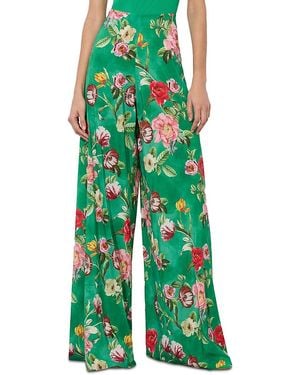 Alice + Olivia Athena Wide Leg Pants - Green