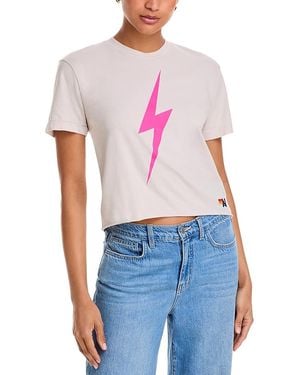 Aviator Nation Bolt Graphic Boyfriend Tee - Blue