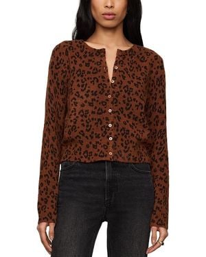 Z Supply Medina Leopard Print Cardigan - Brown