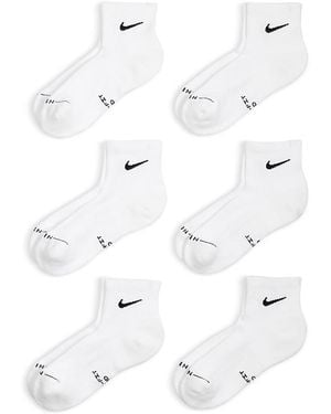 Nike Ankle Socks, Pack Of 6 - White