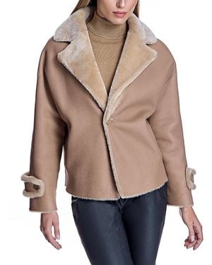 Maximilian Reversible Shearling Jacket - Natural