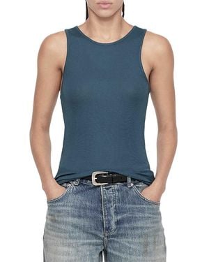 AllSaints Teresa Racerback Tank Top - Blue