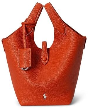 Polo Ralph Lauren Polo Play Leather Tote & Crossbody - Red