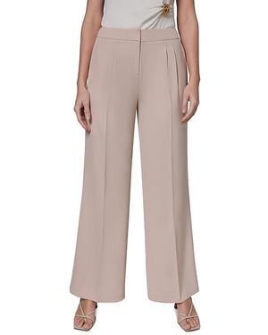 Donna Karan High Waist Wide Leg Pants - Pink