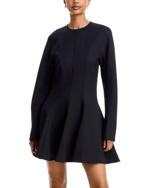 Stella McCartney Long Sleeve Peplum Mini Dress - Blue