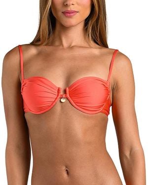 Sunshine 79 Solid Underwire Bra Top - Red