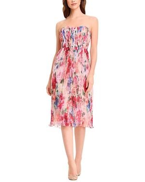 Dress the Population Vada Embellished Midi Dress - Red