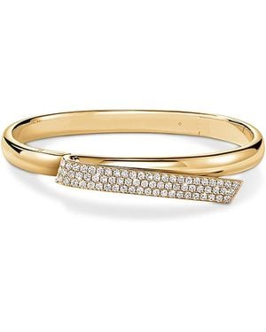 Hearts On Fire 18K Inside Out Diamond Flip Bangle Bracelet - Metallic