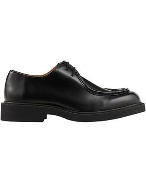 Sandro Patent Leather Derby Shoes - Black