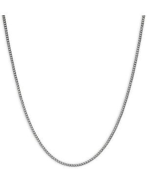 John Hardy Sterling Chain Box Link Necklace - Metallic