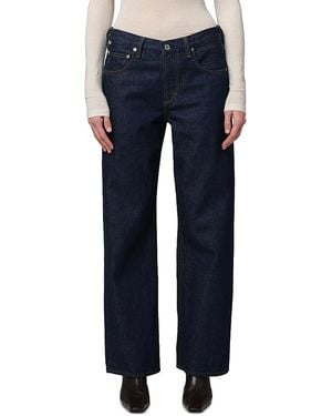 Citizens of Humanity Lindz Low Rise Straight Jeans - Blue