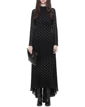AllSaints Clarisse Silk Maxi Dress - Black