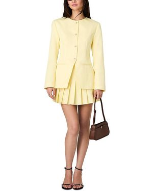 French Connection Sabine Twill Slim Fit Jacket - Yellow