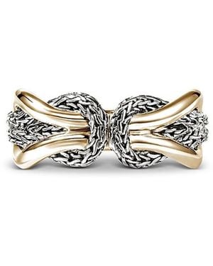 John Hardy 14K & Sterling Love Knot Infinite Ring - White