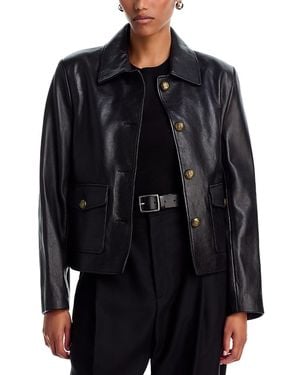 Arma Nela Lamb Leather Jacket - Black