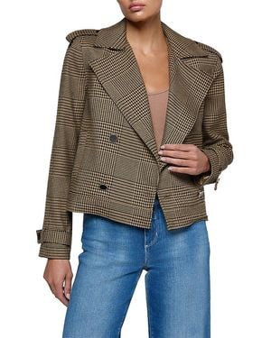 L'Agence Xoey Cropped Trench Jacket - Multicolor
