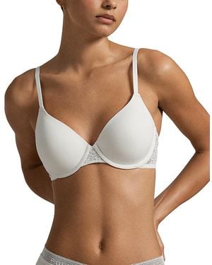 Polo Ralph Lauren T Shirt Lace Side Demi Bra - Brown