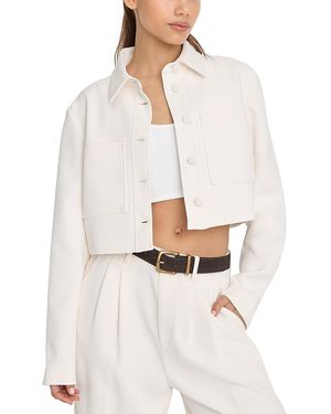 GOOD AMERICAN Cropped Jacket - White