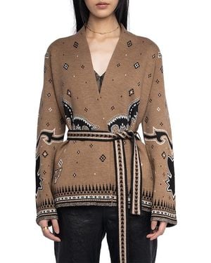 Zadig & Voltaire Kala We Merino Wool Cardigan - Multicolor