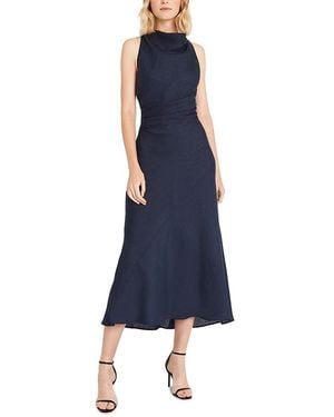 Luxely Sleeveless Maxi Dress With Cross Strap Back Bodice - Blue