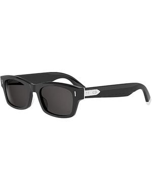 Dior Tailoring Rectangular Sunglasses, 52Mm - Black