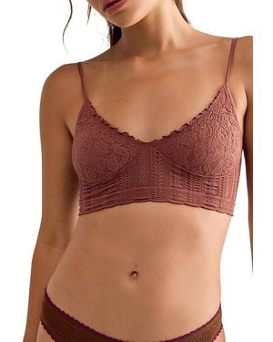 Free People Heirloom Seamless Bralette - Brown