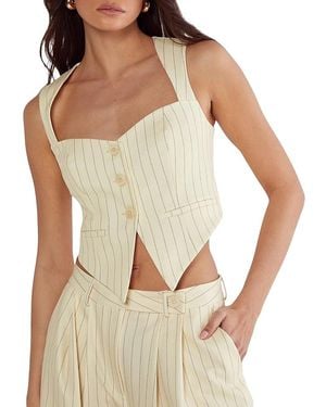 Nasty Gal Pinstripe Tailored Top - Multicolor