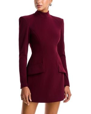 Bardot Lizet Long Sleeve Mini Dress - Red