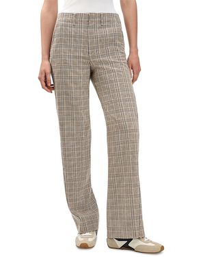 Rag & Bone Shea Plaid Pants - Gray