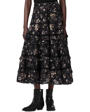 AllSaints Talia Midi Skirt - Black