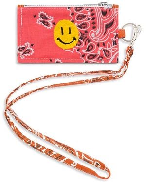 Call it By Your Name Bordeaux Bandana Card Holder - Pink