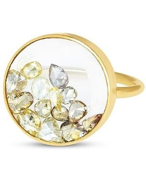 Moritz Glik 18K Diamond Core 16 Ring - Metallic