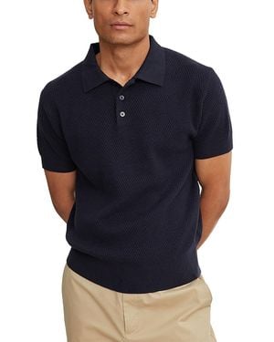 Velvet By Graham & Spencer Lowell Short Sleeve Polo Shirt - Blue