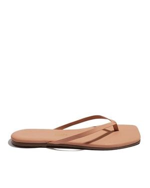 TKEES Lily Square Toe Flip Flops - Pink