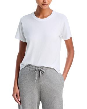 Aqua Olivia Baby Short Sleeve Cotton Tee - White