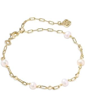 Kendra Scott Ashton Cultured Freshwater Pearl Chain Bracelet - Metallic