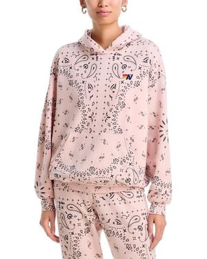 Aviator Nation Bandana Pullover Hoodie - Pink