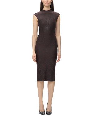 Hervé Léger The Metallic Anita Bodycon Dress - Black