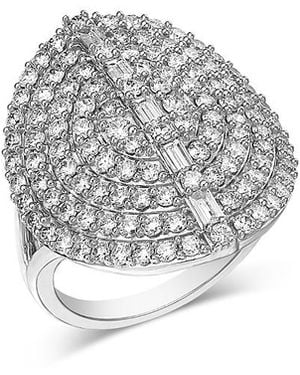 Bloomingdale's Fine Collection Diamond Art Deco Ring - Gray