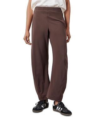 Ruti Petites The On The Loose Barrel Work Pants - Brown