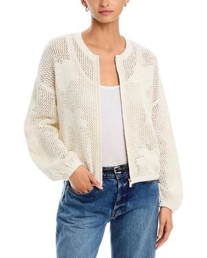 Sanctuary Daily Escape Zip Front Cardigan - White