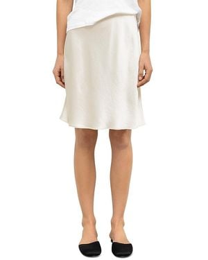 Leset Barb Slip Skirt - White
