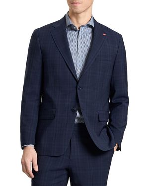 Ted Baker Wright Plaid Modern Fit Suit Jacket - Blue