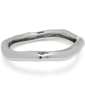 Alexis Small Molten Bangle Bracelet - White