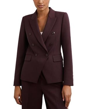Reiss Gabi Peak Lapel Blazer - Purple