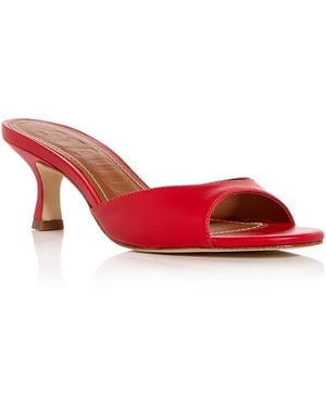 STAUD Brigitte Slide Sandals - Red