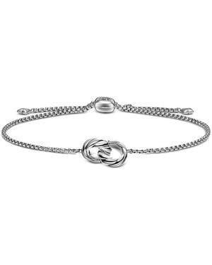 David Yurman Sculpted Cable Chain Bracelet - White